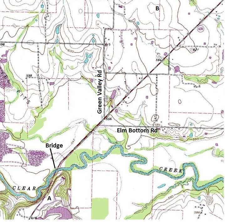 clear creek map